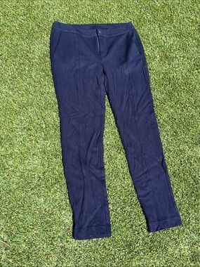 CAbi Navy straight-Leg Trousers women 6